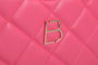 Lucky Bees 410 Bolso Bandolera Rosa Piel de Polivinilo Elegante y Sofisticado para Mujer